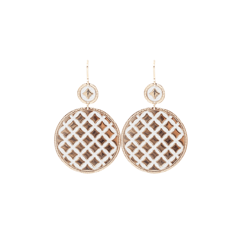 REBECCA-Large Criss-Cross Earrings-GOLD