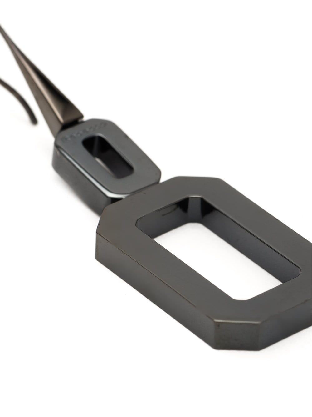 REBECCA-Elizabeth Square Drop Earrings-GUNMETAL