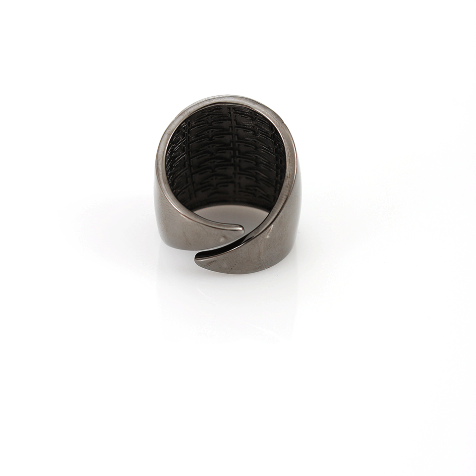 REBECCA-Square Swarovski Crystal Glam Ring-BRONZE