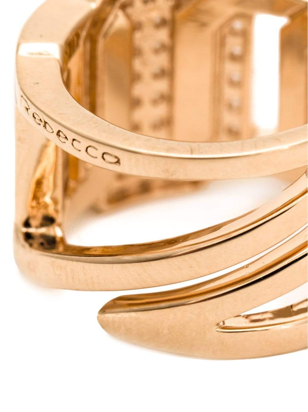 REBECCA-Elizabeth Crystal Multi-Stone Ring-GOLD