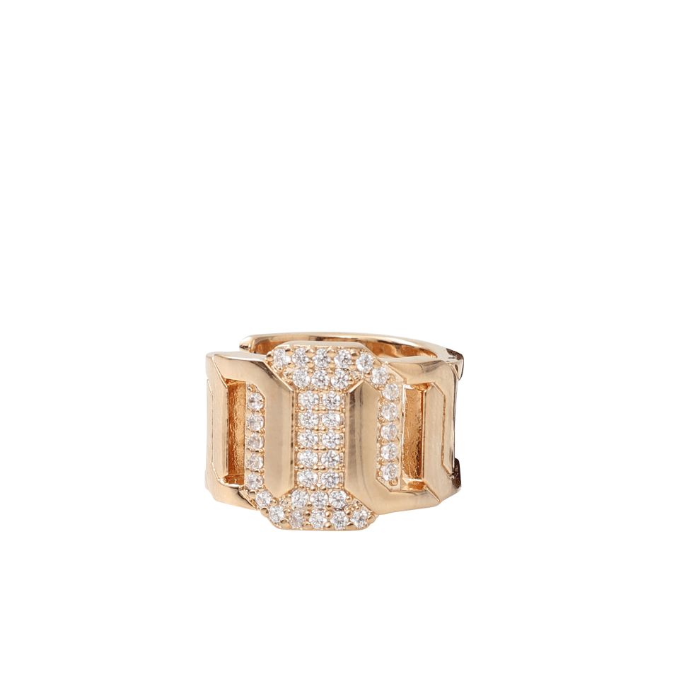 REBECCA-Elizabeth Crystal Multi-Stone Ring-GOLD
