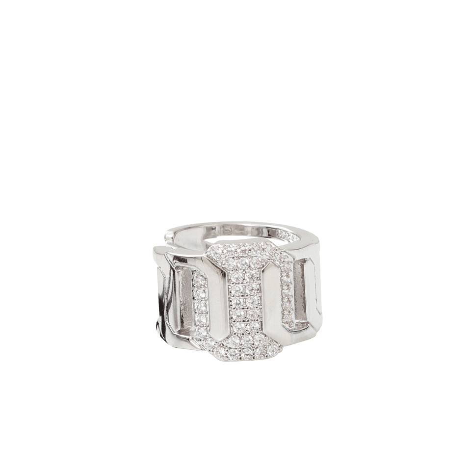 REBECCA-Elizabeth Crystal Multi-Stone Ring-SILVER