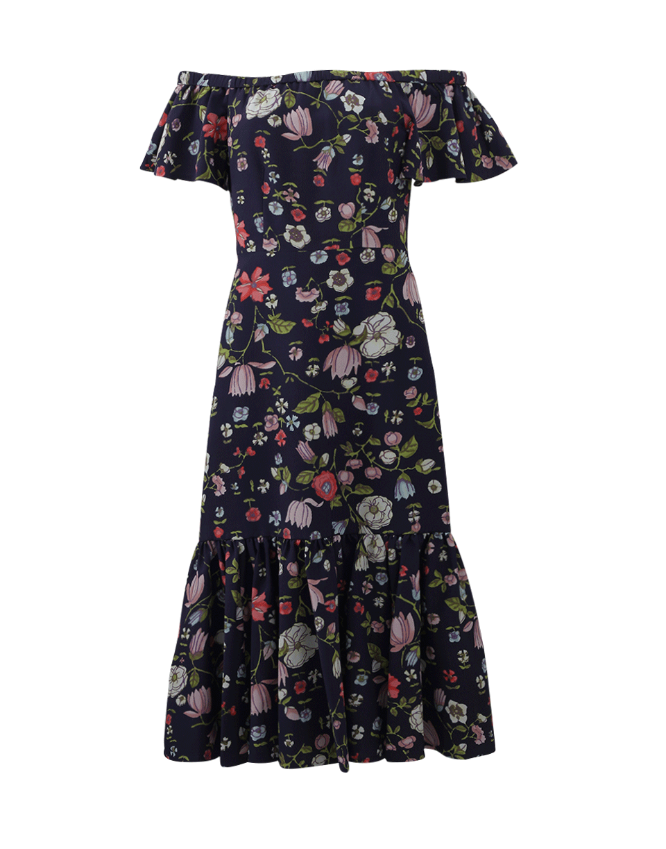 REBECCA TAYLOR-Off The Shoulder Flower Dress-
