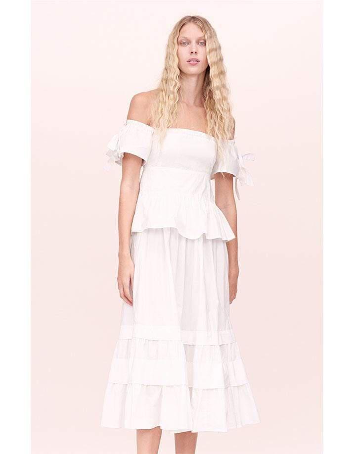 REBECCA TAYLOR-Off-The-Shoulder Top-