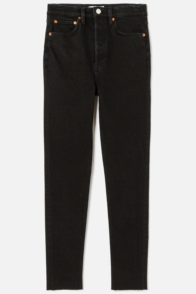 RE/DONE-90s Ultra High Rise Skinny Jean - Noir-