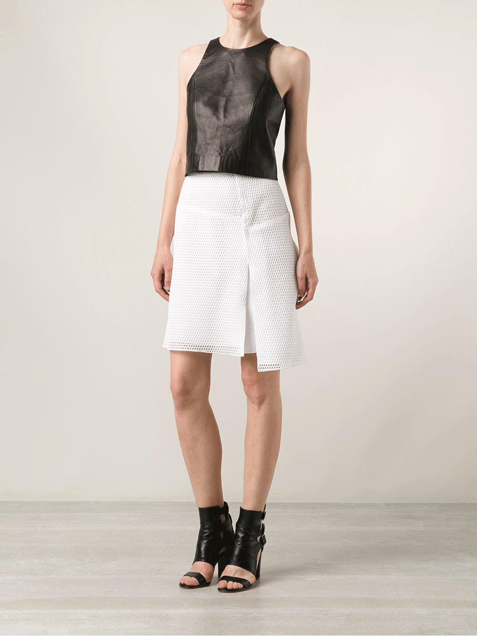 REED KRAKOFF-Honeycomb Jersey Skirt-