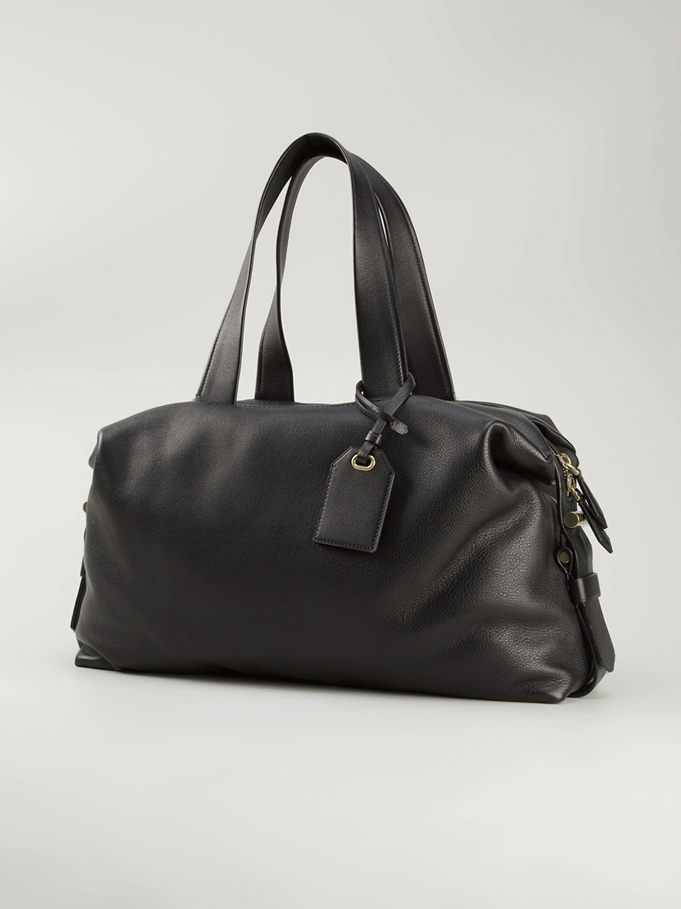 REED KRAKOFF-Atlas Miled Leather Bag-BLACK