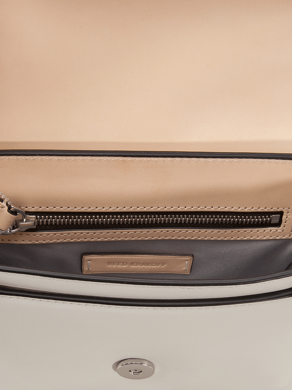 REED KRAKOFF-Mini Colorblock Shoulder Bag-CITR/WHT