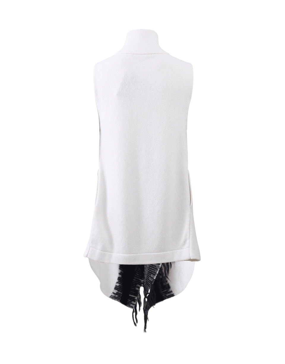 RENE LEZARD-Fringe Trim Vest-