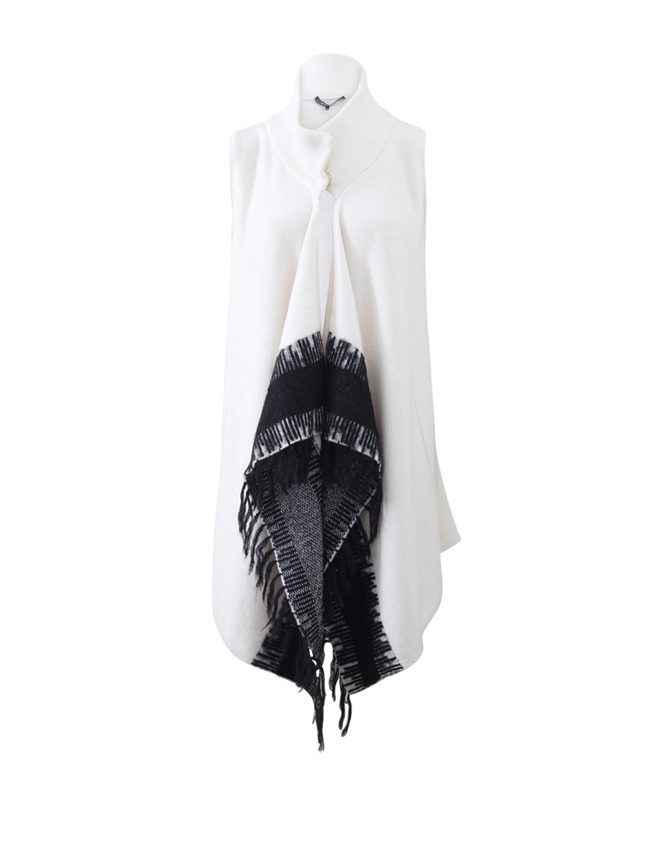 RENE LEZARD-Fringe Trim Vest-