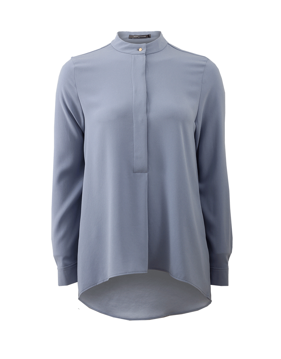 RENE LEZARD-Button Tunic Blouse-