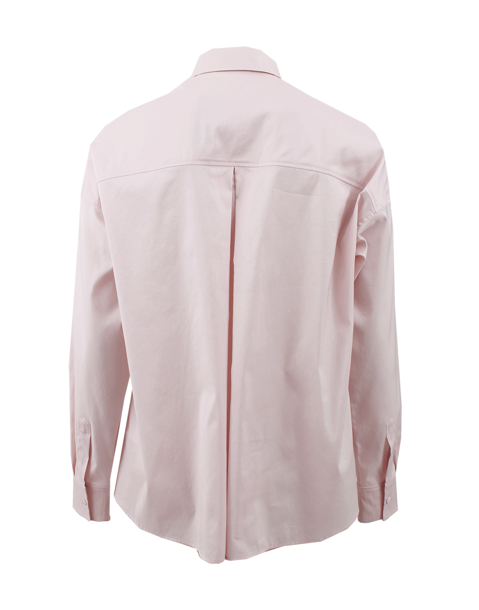 RENE LEZARD-Three-Quarter Sleeve Boxy Button Down-