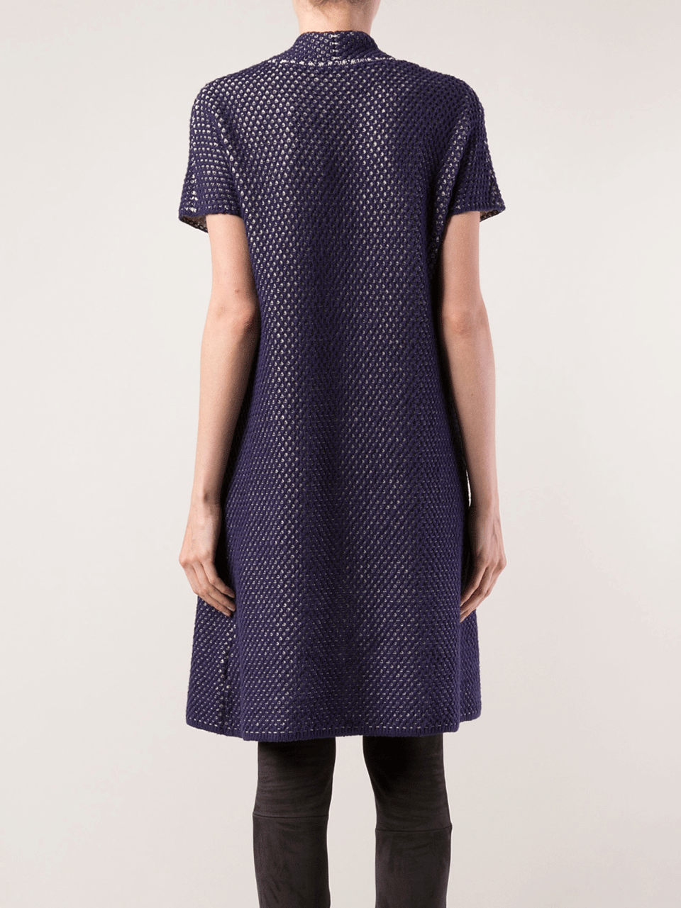 RENE LEZARD-Three-Quarter Length Duster Cardigan-