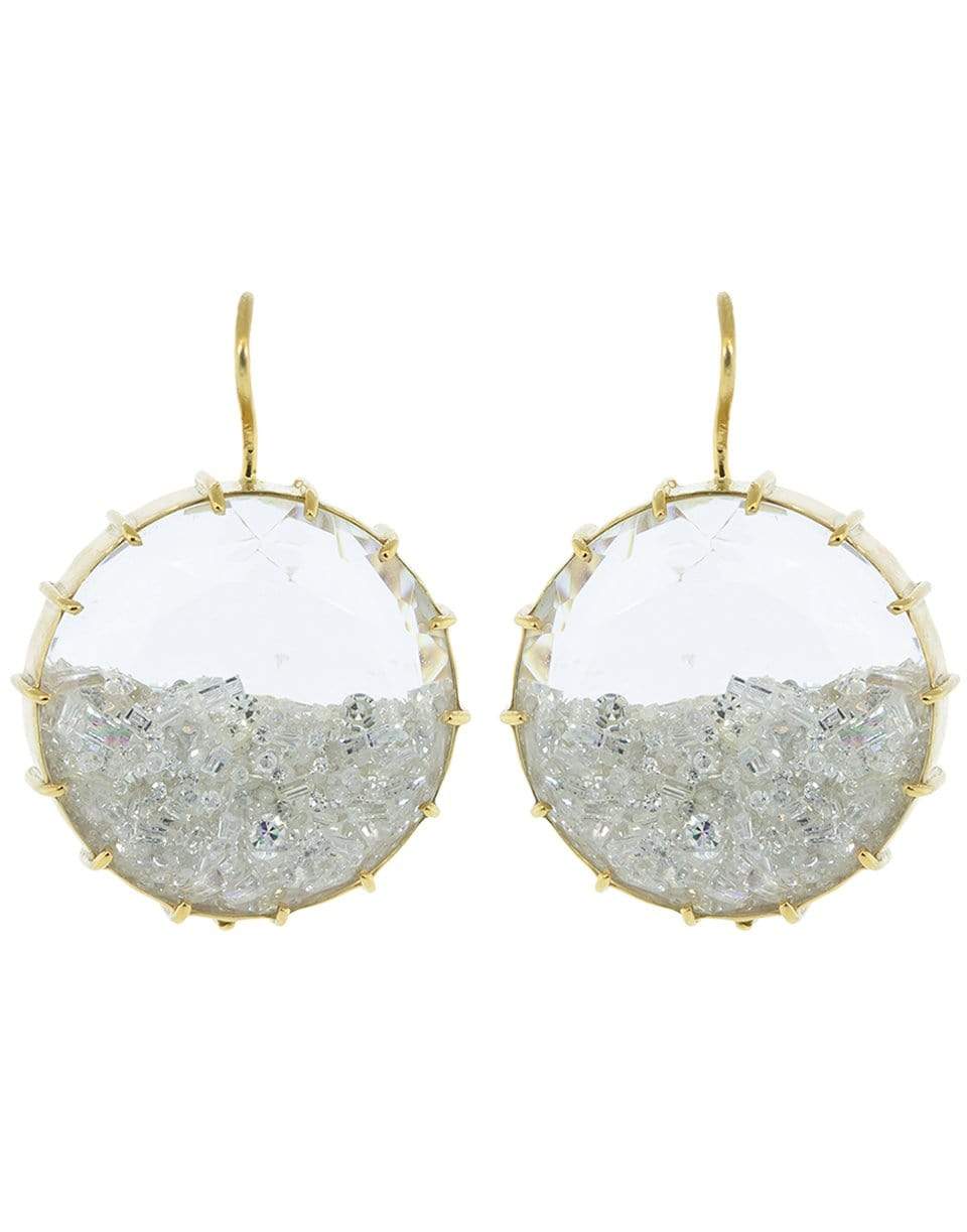 RENEE LEWIS-Diamond Shake Earrings-YELLOW GOLD
