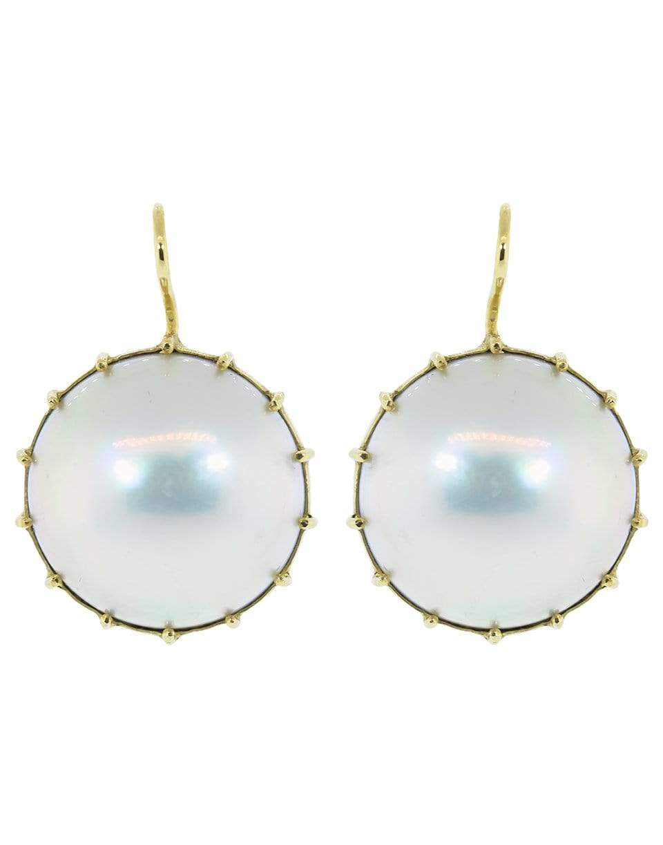 RENEE LEWIS-Mabe Pearl Earring-YELLOW GOLD