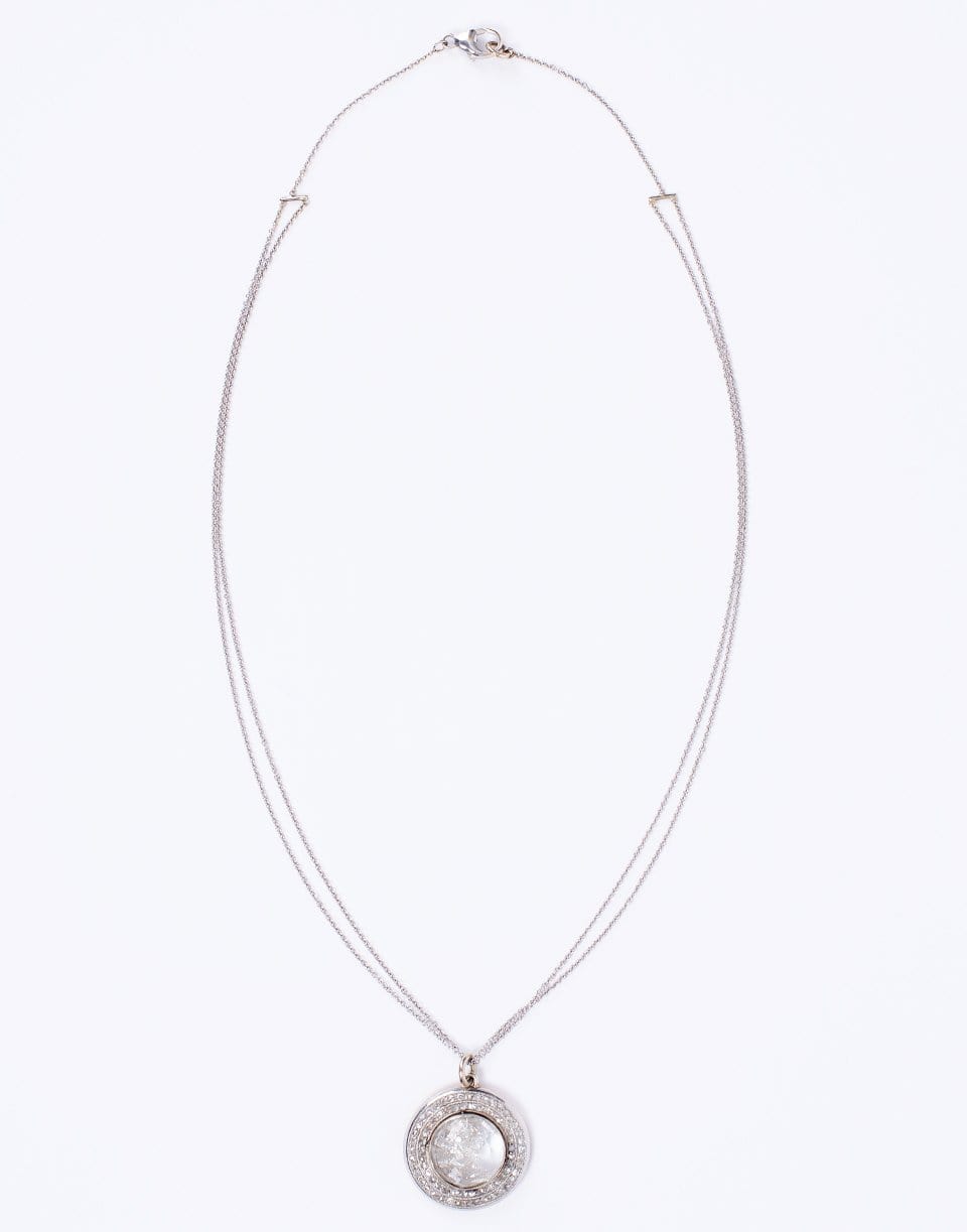 RENEE LEWIS-Small Diamond Shake Necklace-PLATINUM