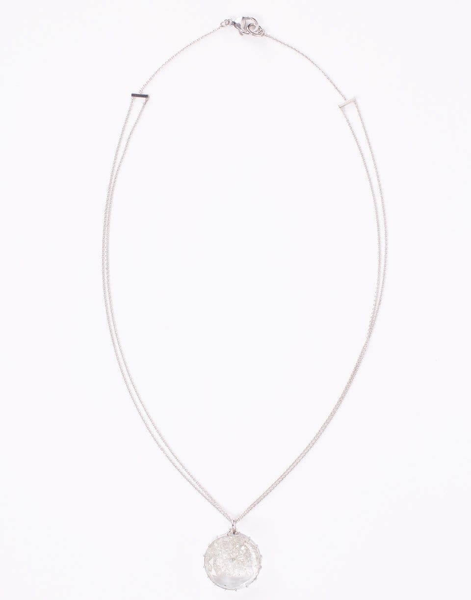 RENEE LEWIS-Diamond Shake Necklace-WHITE GOLD