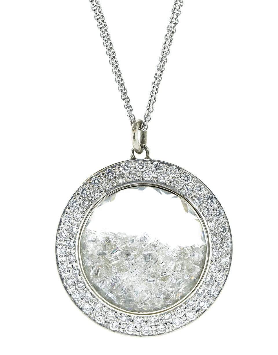 RENEE LEWIS-Diamond Shake Necklace-WHITE GOLD