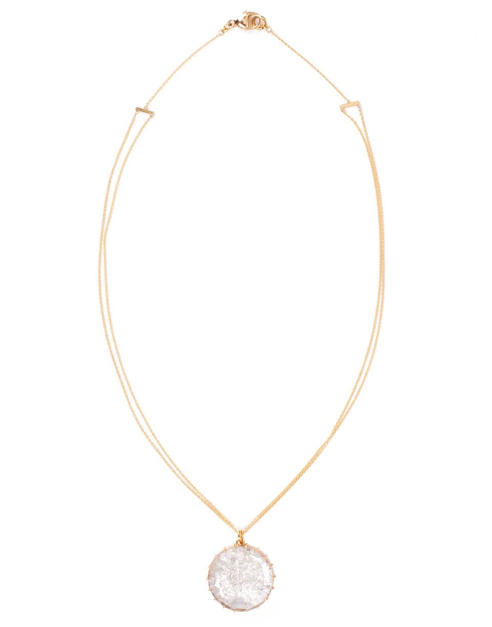 RENEE LEWIS-Diamond Shake Necklace-YELLOW GOLD