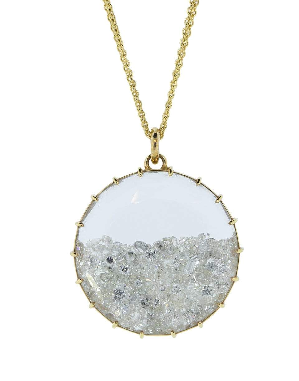 RENEE LEWIS-Diamond Shake Necklace-YELLOW GOLD