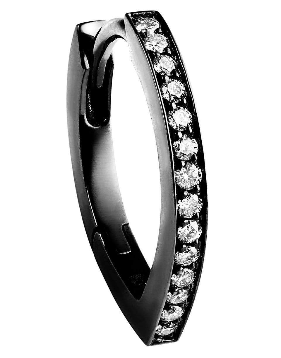 REPOSSI-Single Antifer Pave Diamond Earring-BLACK GOLD