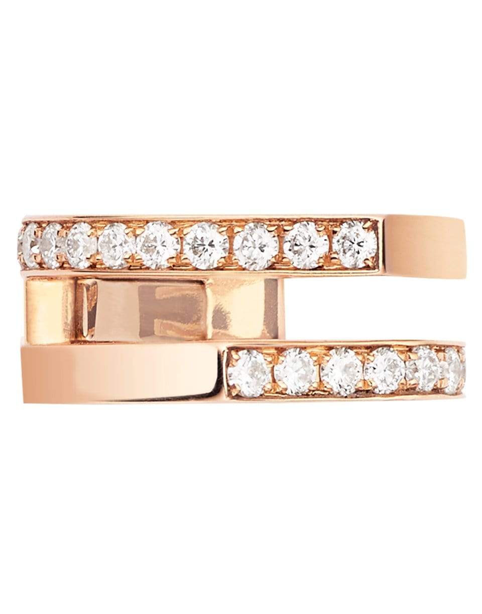 REPOSSI-Antifer 2 Row Pave Diamond Earcuff-ROSE GOLD