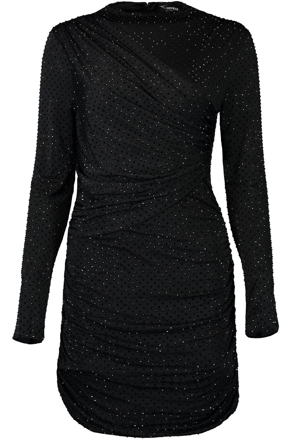 Tana Dress-BLACK-XS-CLOTHINGDRESSCOCKTAIL-RETROFETE