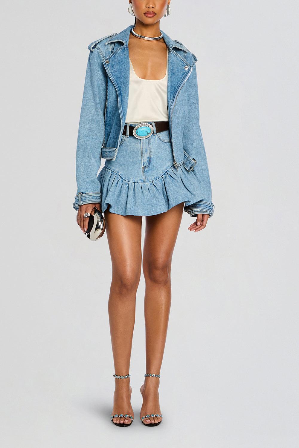 Shay Denim Jacket-BLEEKER-XS-CLOTHINGJACKETDENIM-RETROFETE
