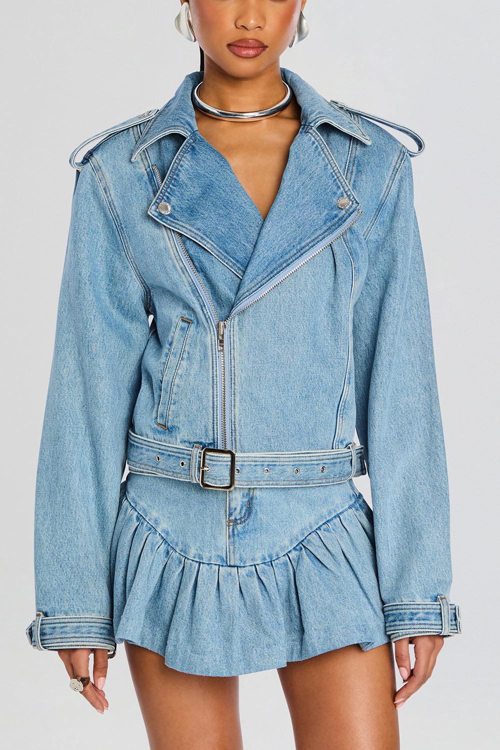 Shay Denim Jacket-BLEEKER-XS-CLOTHINGJACKETDENIM-RETROFETE