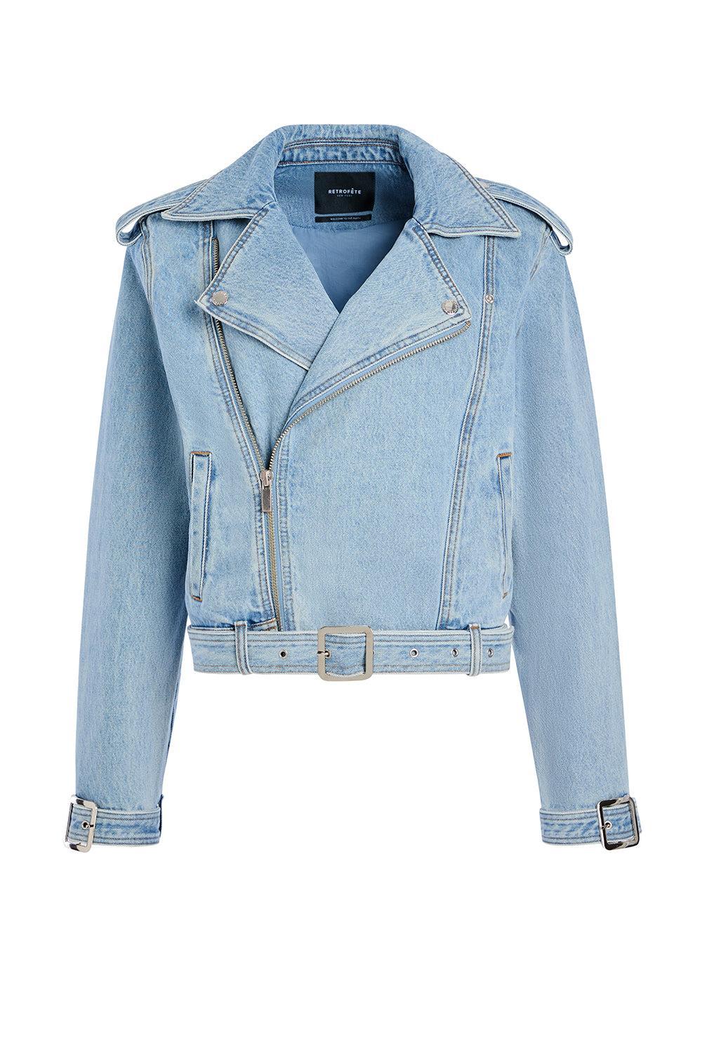 Shay Denim Jacket-BLEEKER-XS-CLOTHINGJACKETDENIM-RETROFETE