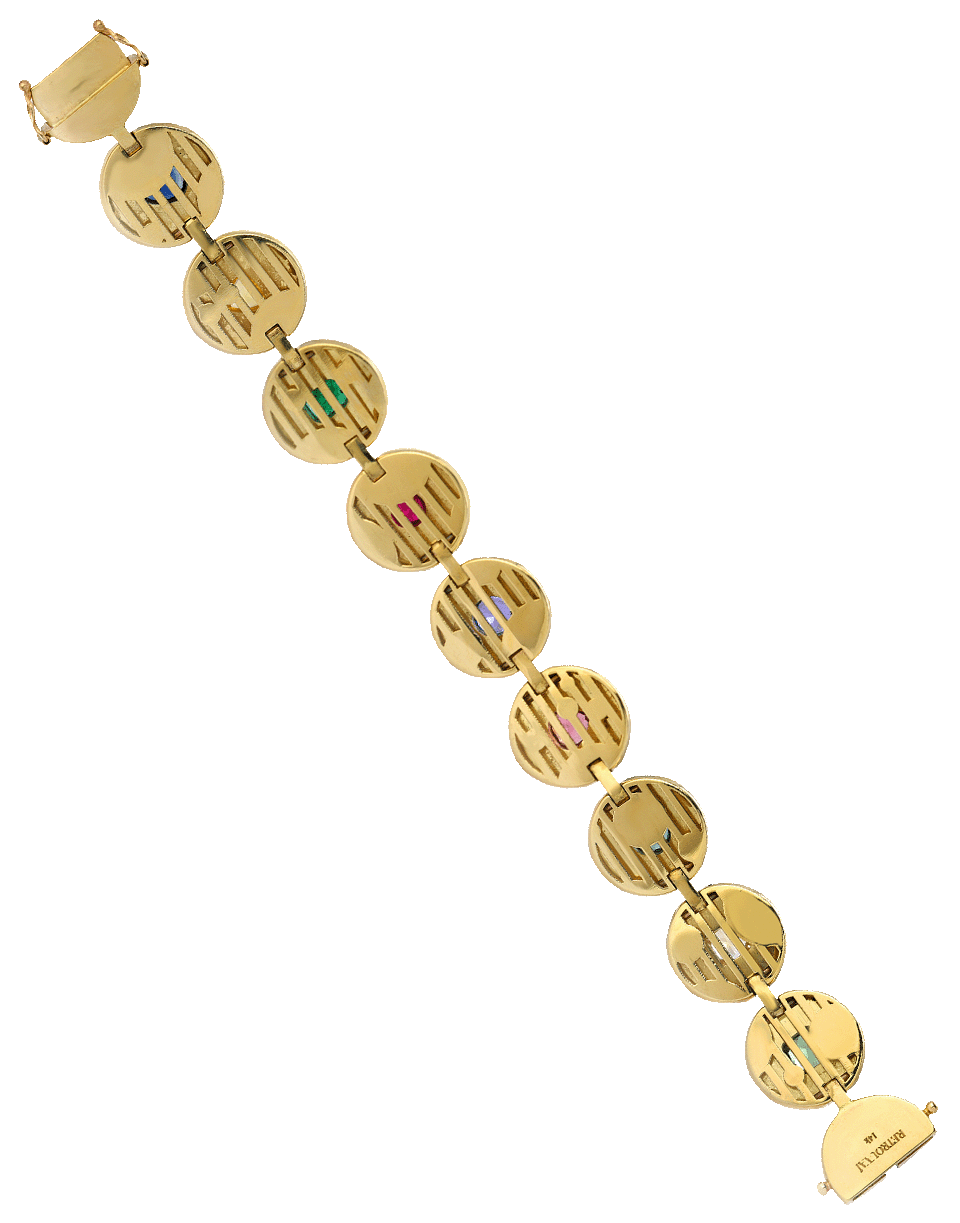 RETROUVAI-Lollipop Multi Color Bracelet-YELLOW GOLD