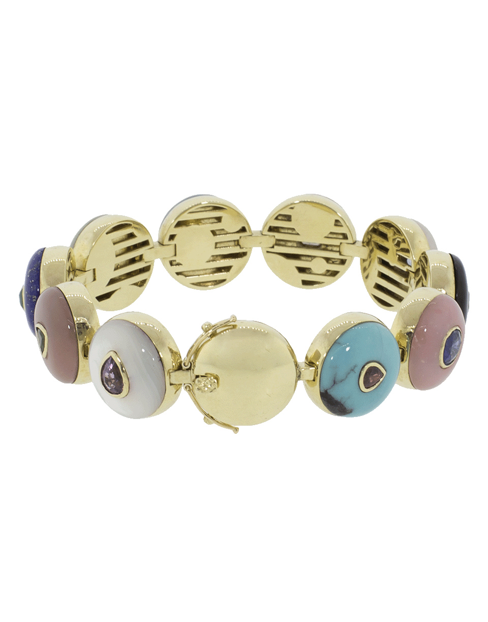 RETROUVAI-Lollipop Multi Color Bracelet-YELLOW GOLD