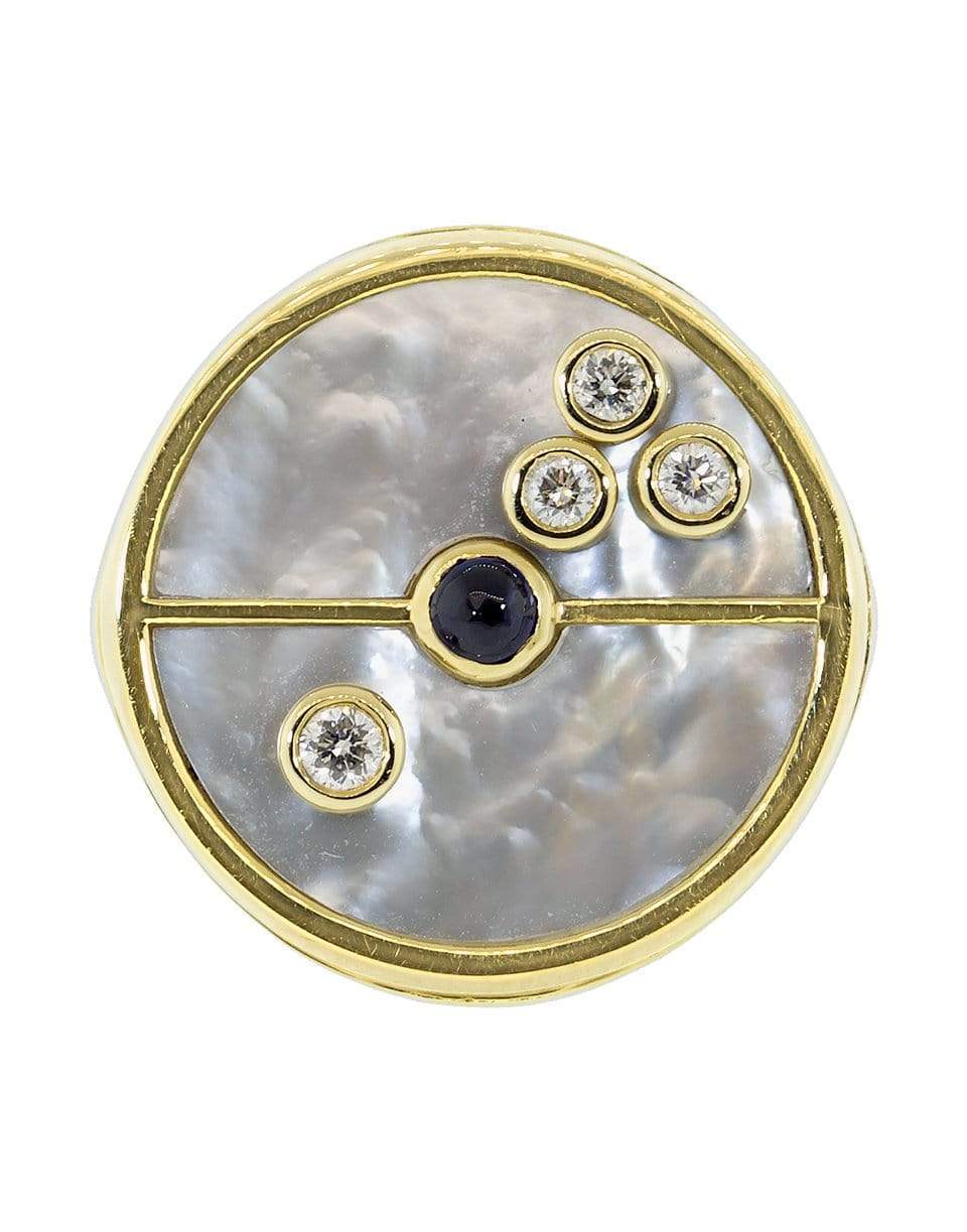 RETROUVAI-Compass Signet Ring-YELLOW GOLD