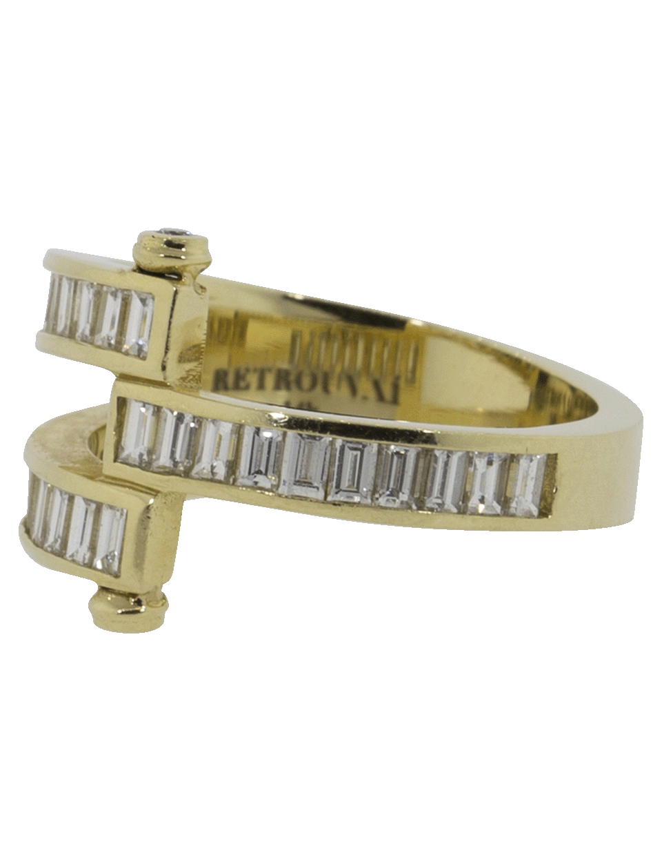 RETROUVAI-Diamond Magna Ring-YELLOW GOLD