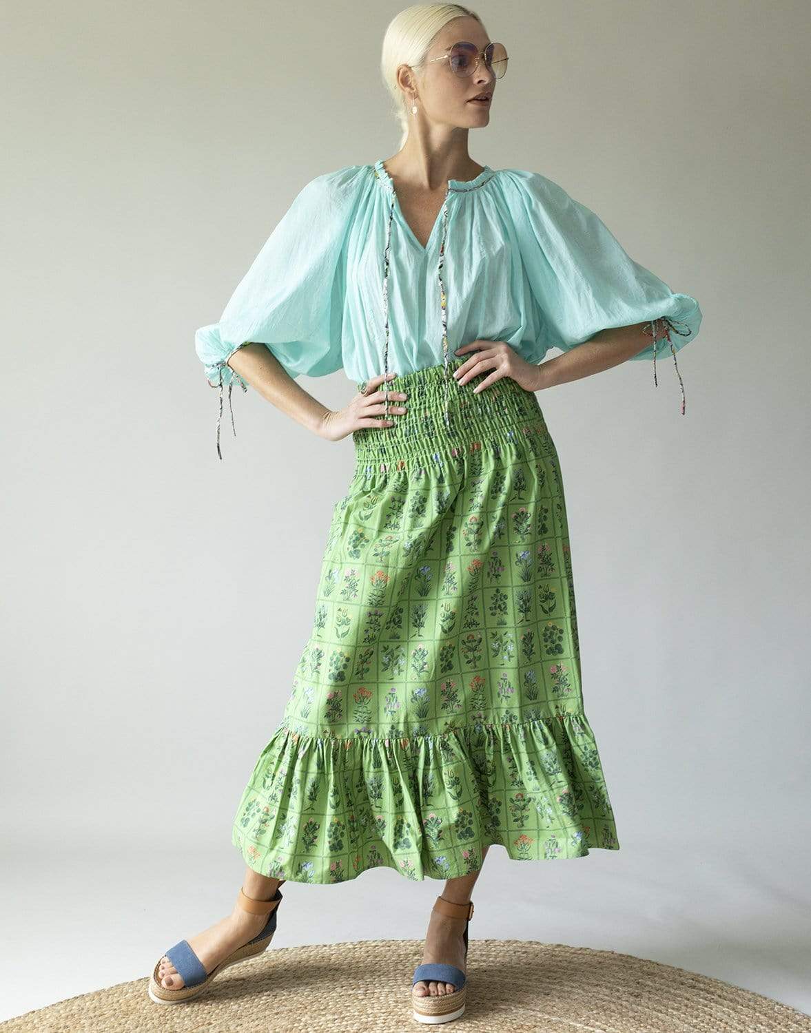 RHODE-Aquamarine Jamie Top-