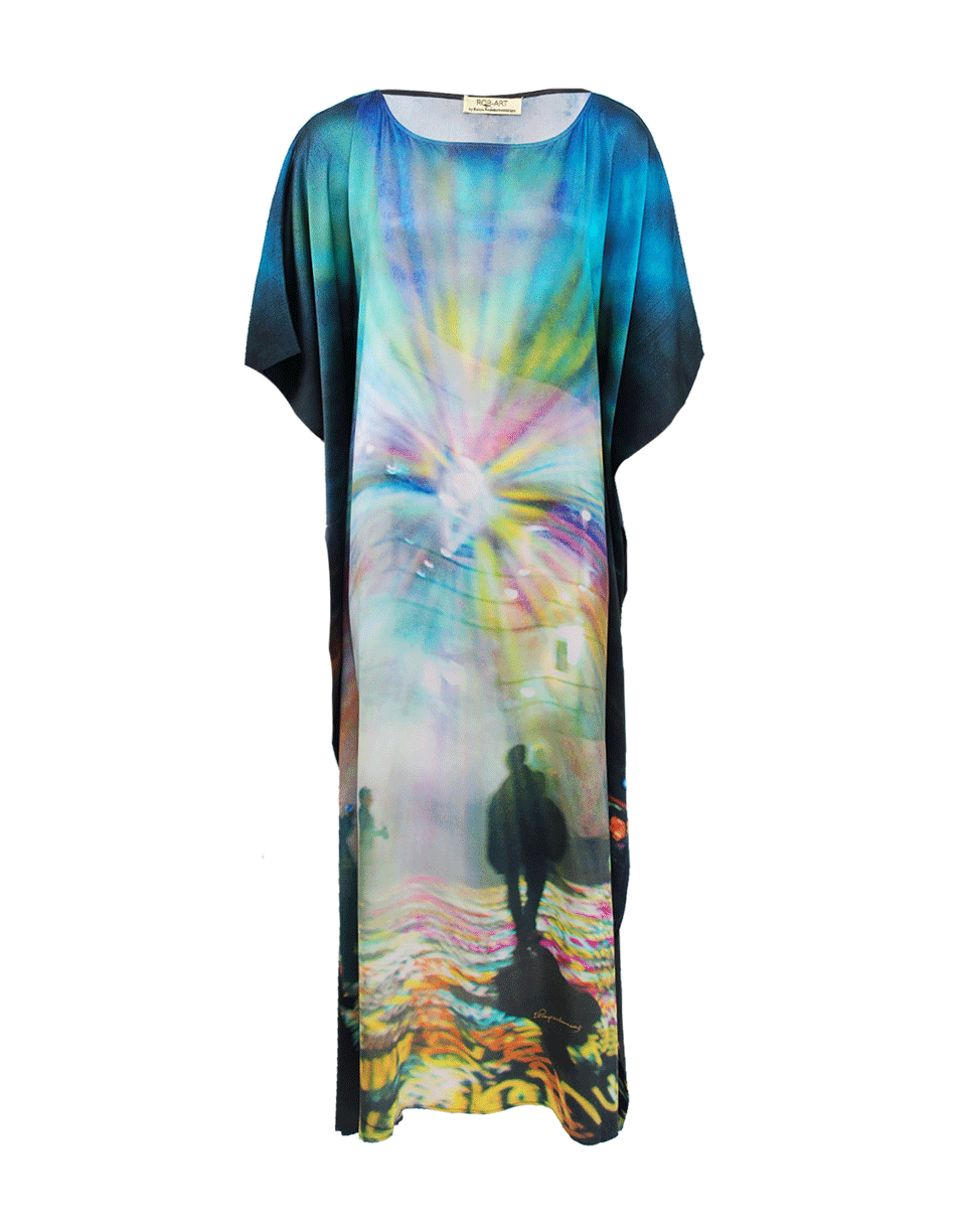 ROB-ART-Long Disco Print Caftan-