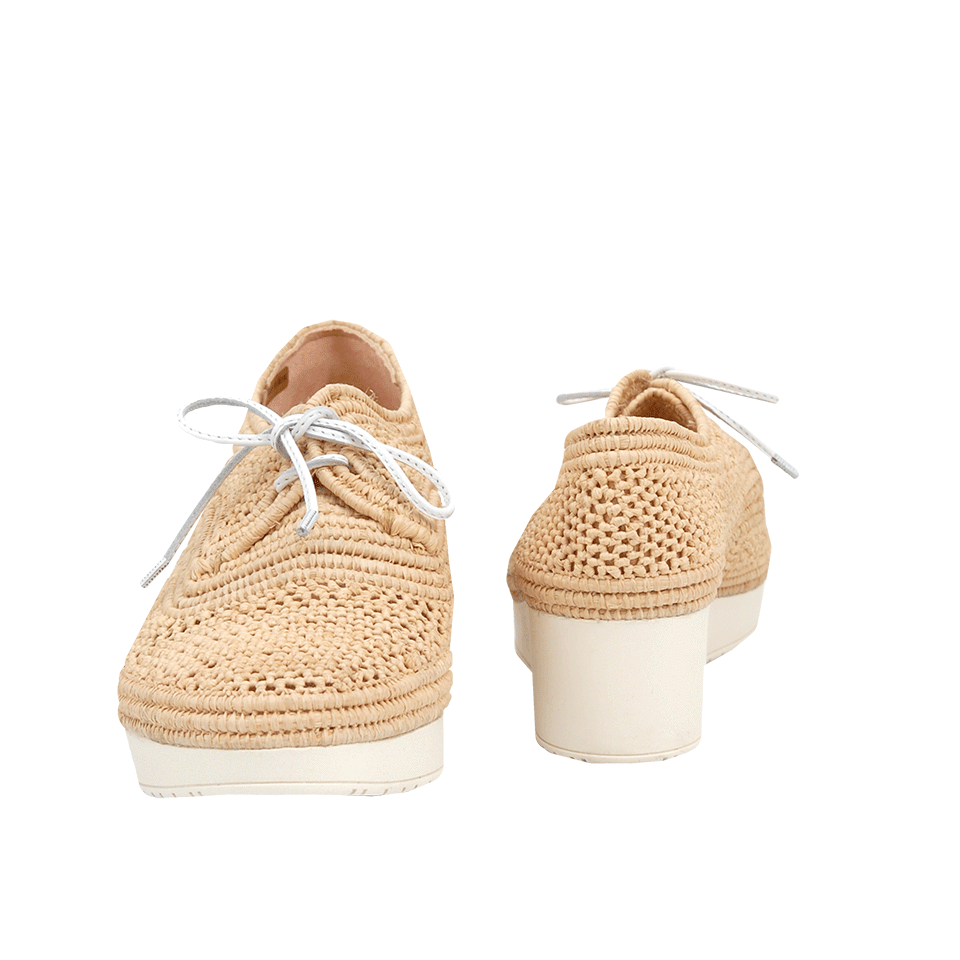 ROBERT CLERGERIE-Macrame Lace Up Wedge-