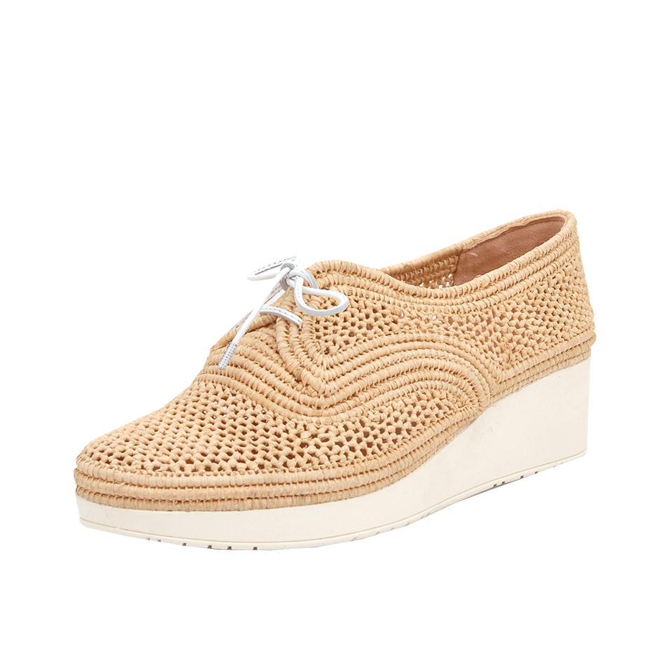 ROBERT CLERGERIE-Macrame Lace Up Wedge-