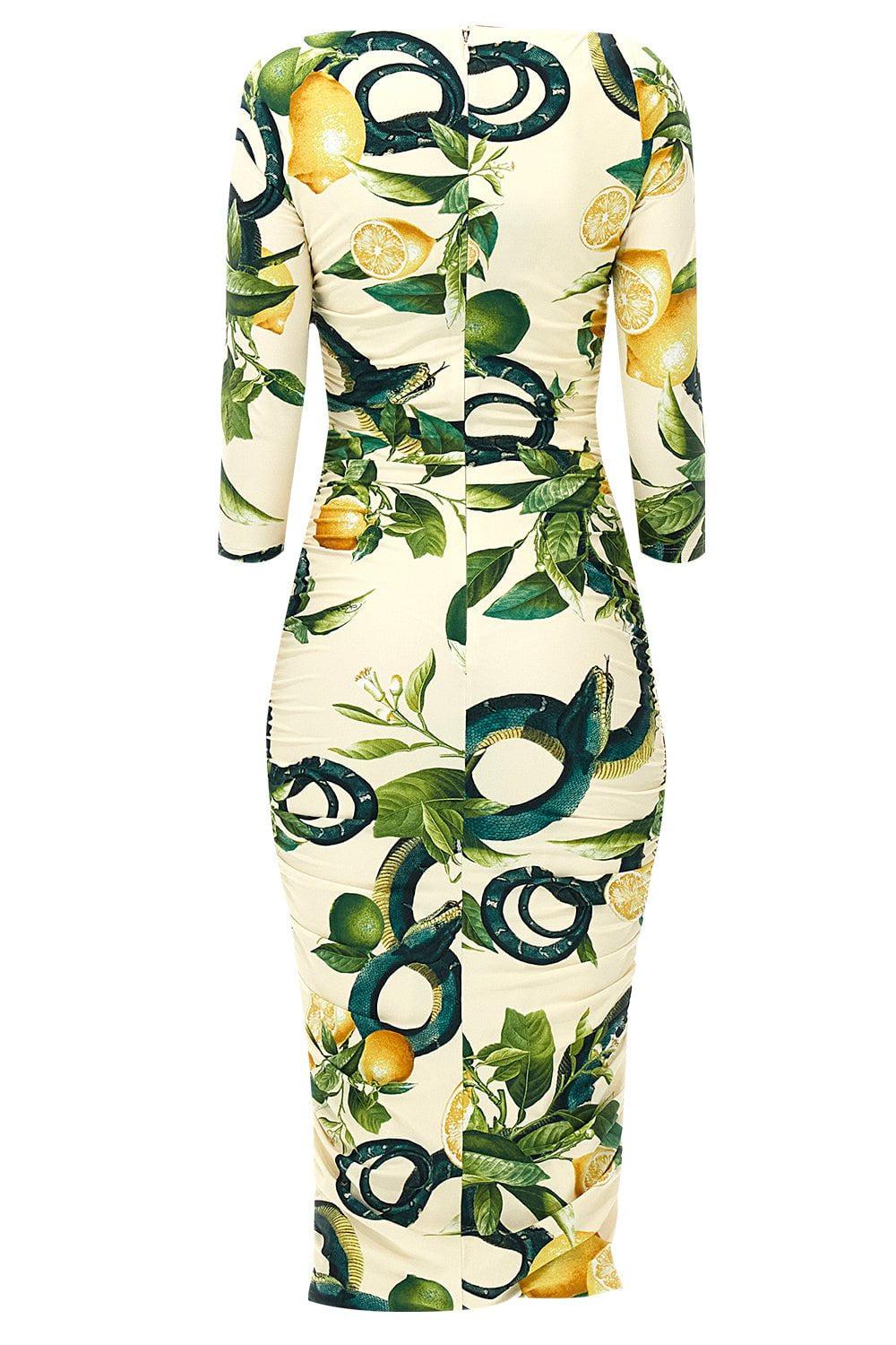 ROBERTO CAVALLI-Ruched Dress-