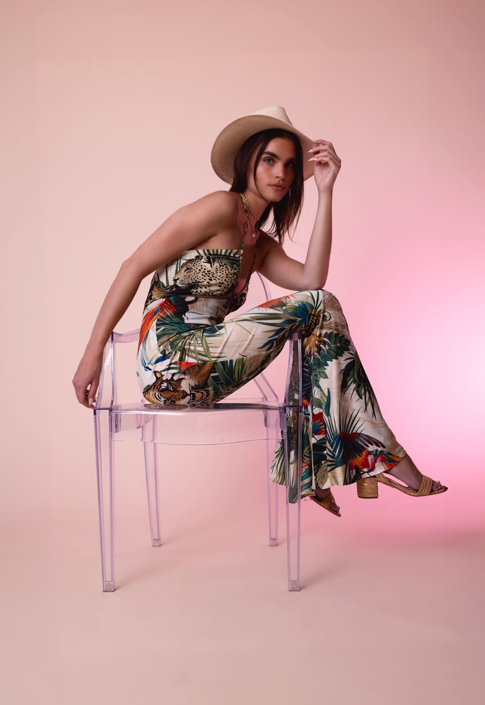ROBERTO CAVALLI-Printed Maxi Dress-