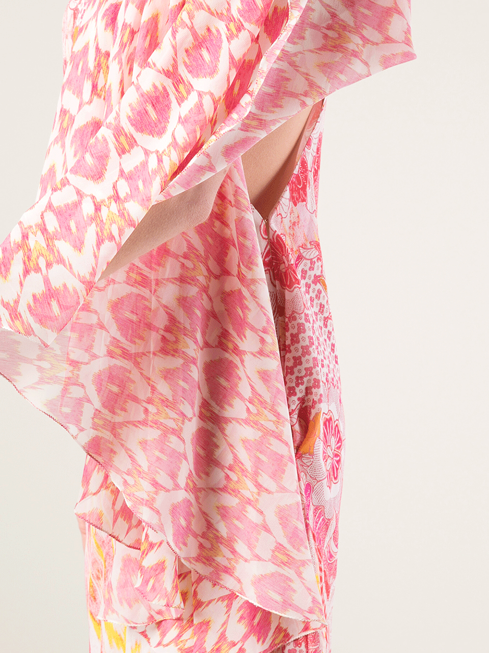 ROBERTO CAVALLI-One Shoulder Printed Maxi Dress-MULTI