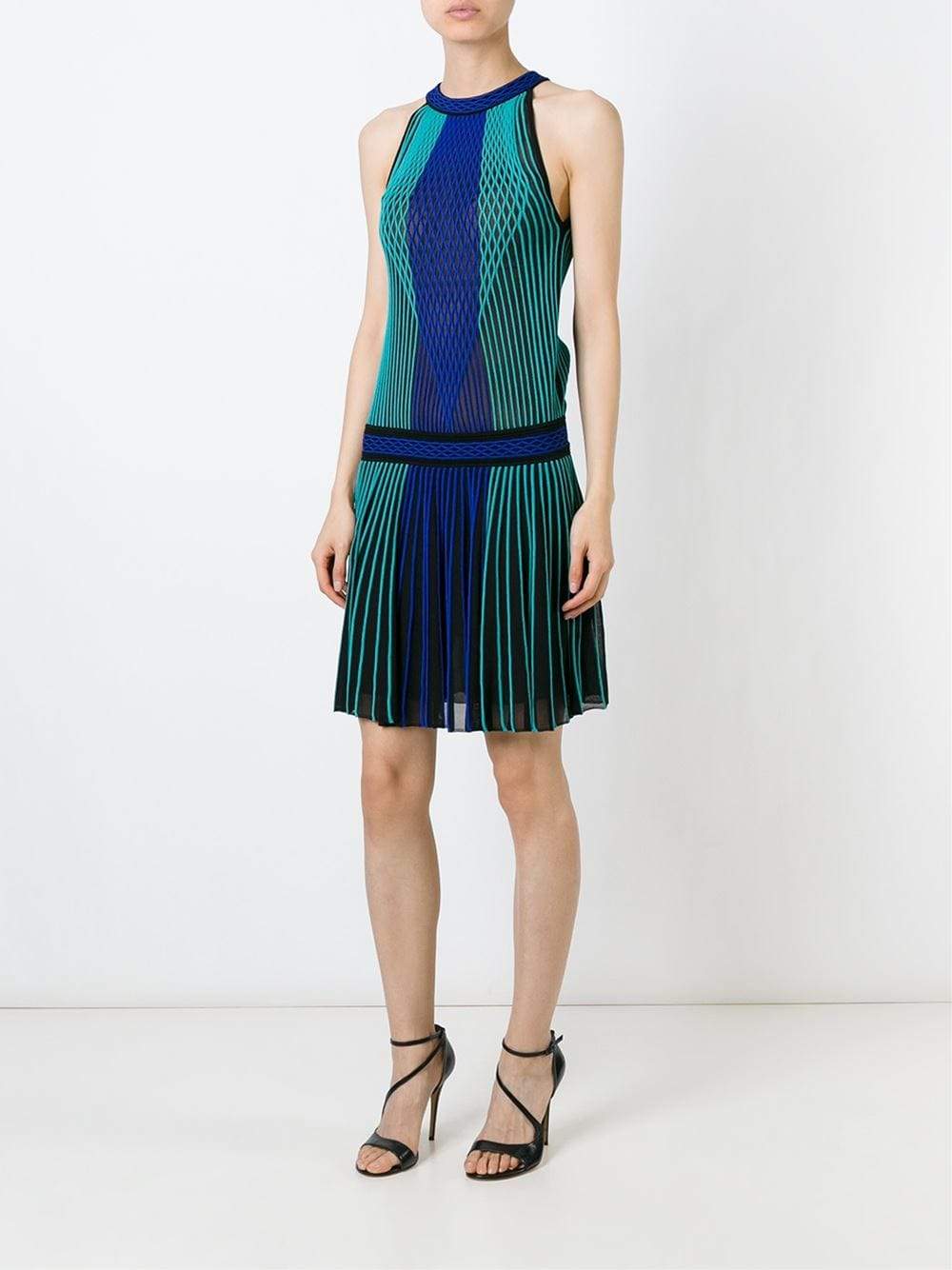 ROBERTO CAVALLI-Drop Waist Halter Dress-