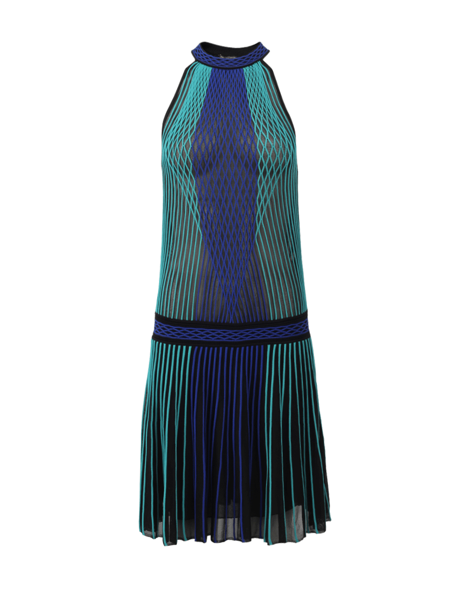 ROBERTO CAVALLI-Drop Waist Halter Dress-