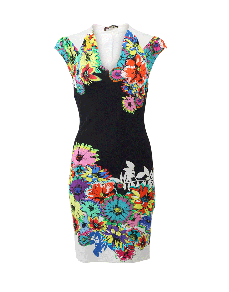 ROBERTO CAVALLI-Floral Dress-