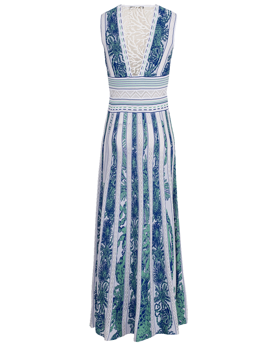 ROBERTO CAVALLI-Bandana Jacquard Maxi Dress-