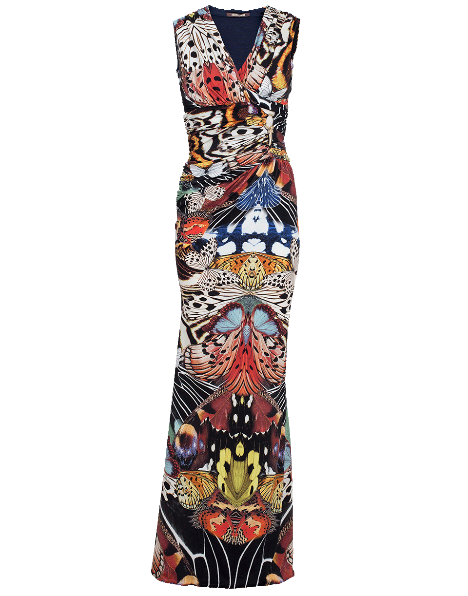 ROBERTO CAVALLI-Flying Wings Gown-