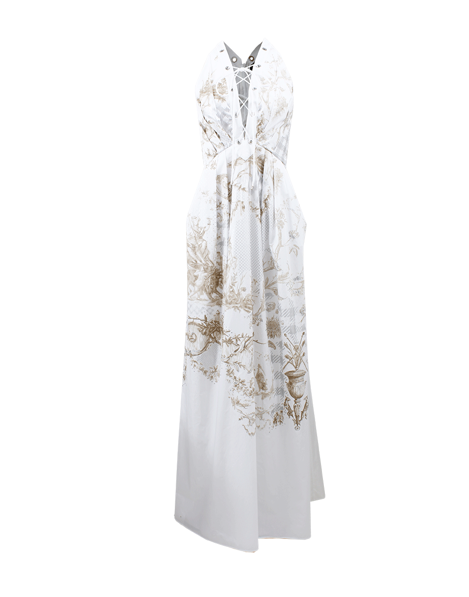 ROBERTO CAVALLI-Olympia Lace-Up Maxi Dress-