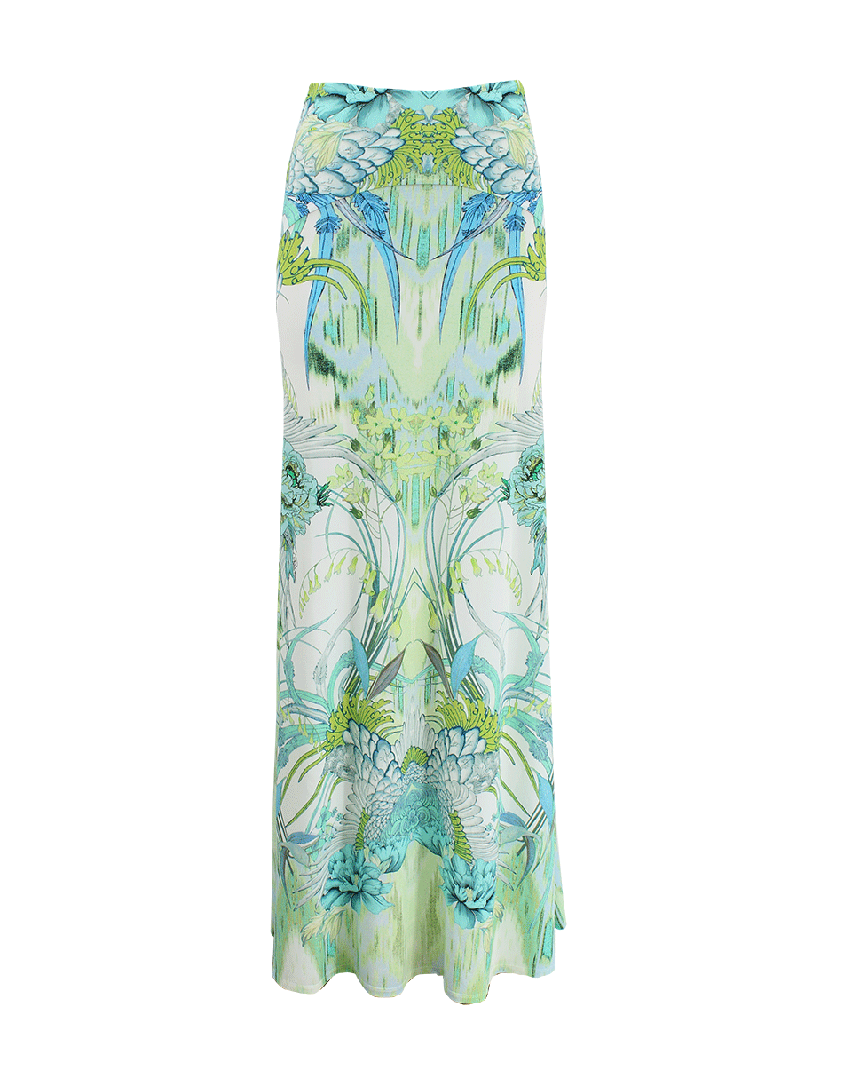 ROBERTO CAVALLI-Printed Pull On Maxi Skirt-
