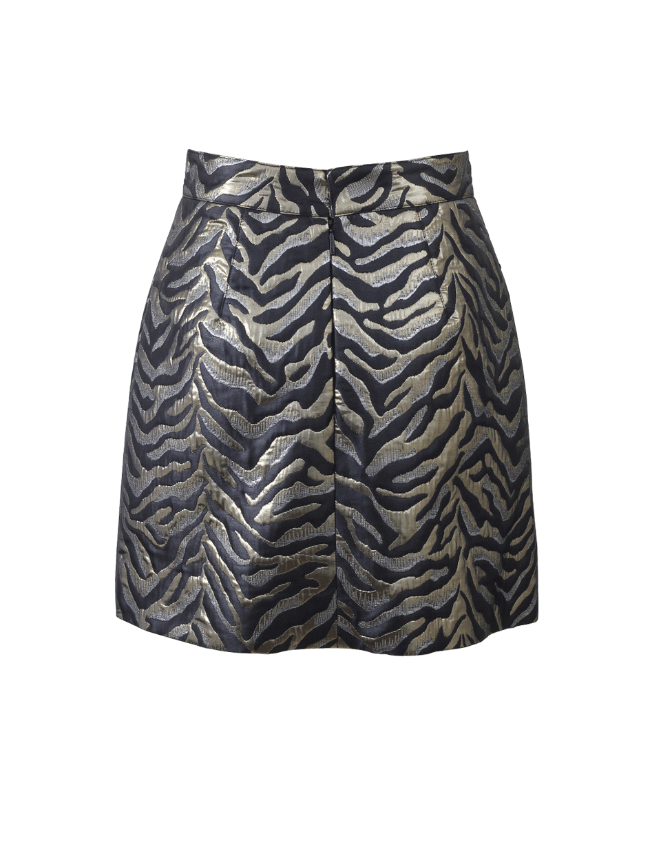 ROBERTO CAVALLI-Jacquard Mini Skirt-