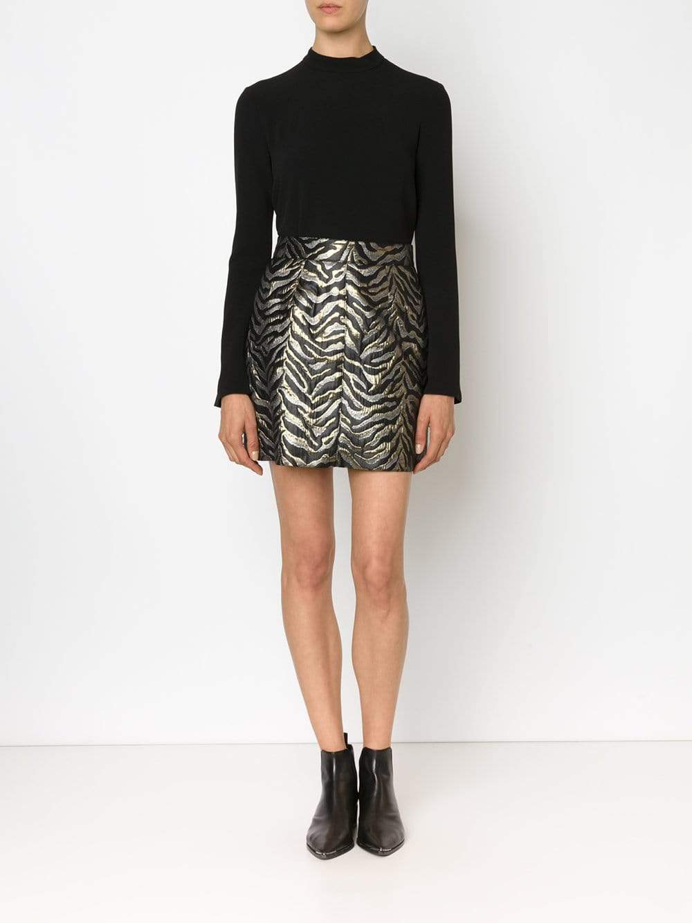 ROBERTO CAVALLI-Jacquard Mini Skirt-